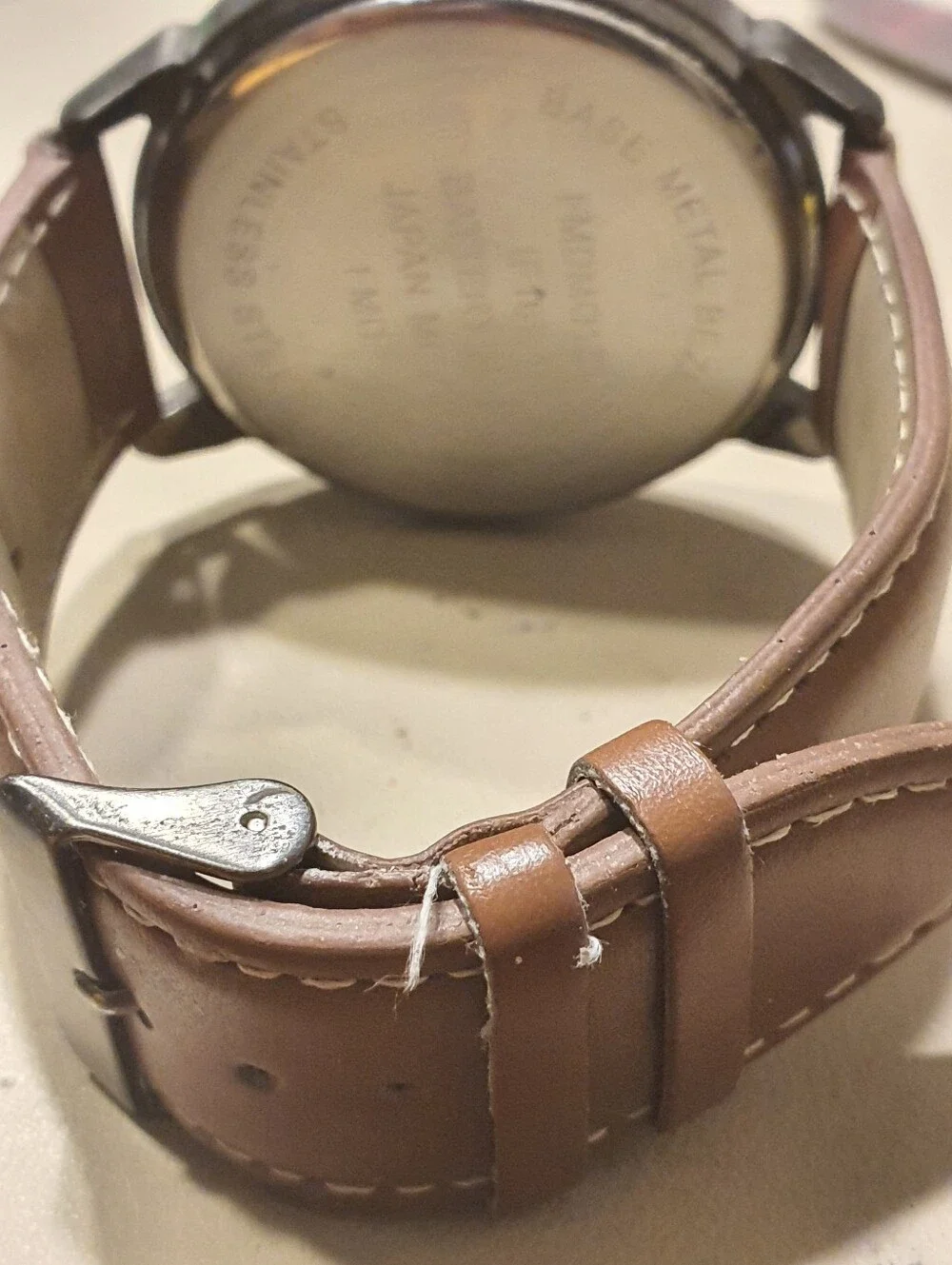 10/$20 FMDMO138 Black/Brown Leather Men's Watch